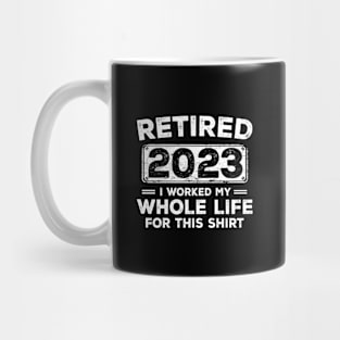 Retired 2023 Retirement Men Women Humor Mug